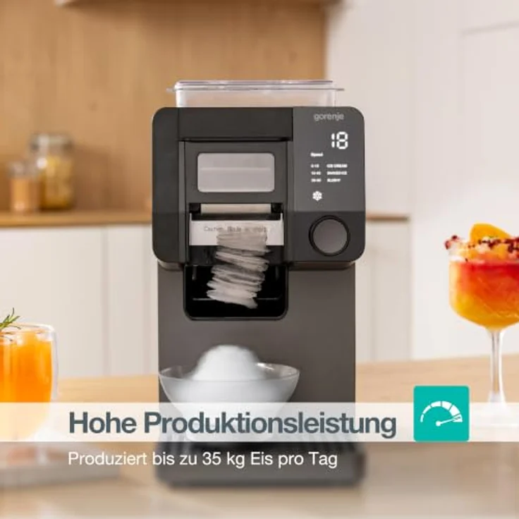 GORENJE Eismaschine GIICM 3in1 für Eiscreme, Shaved Ice und Slushy, robustes Design – Bild 8