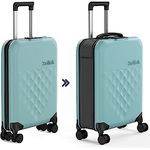 Rollink Vega 360 - Leichter Faltbarer Handgepäckoffer für stressfreies Reisen (aquifier, Cabin Size S)