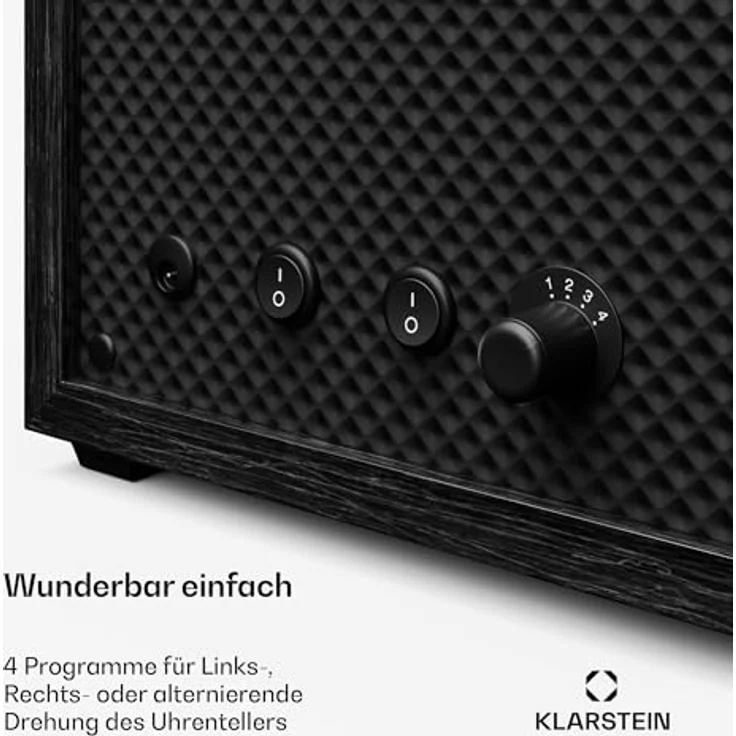 Klarstein Uhrenbeweger Brienz, Vintage für 6 Uhren, 4 Rotationsmodi, Holz-Optik, USB-betrieben – Bild 5
