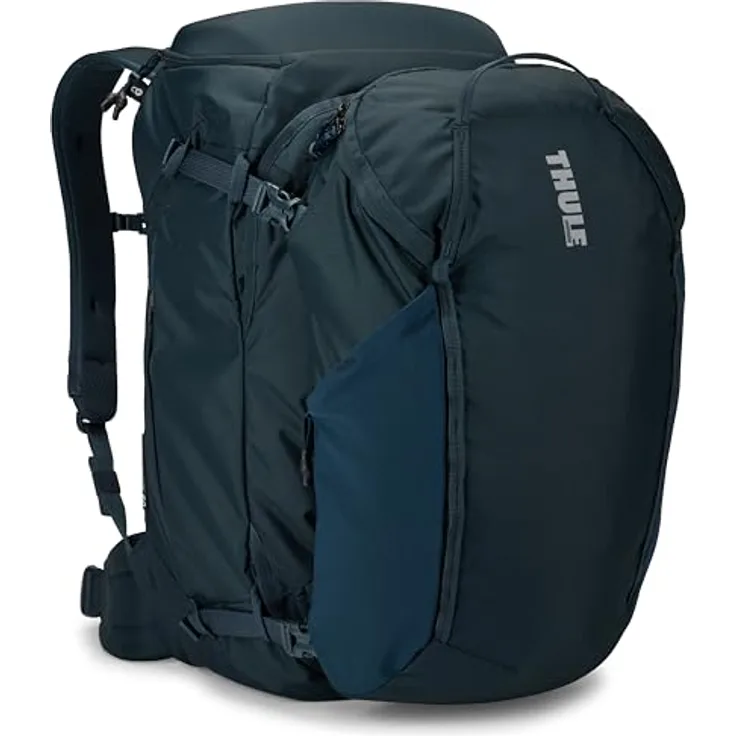 Thule Landmark Reiserucksack 55 cm, dunkelblau, 100% Polyester, kompakte Größe 33 cm x 25 cm