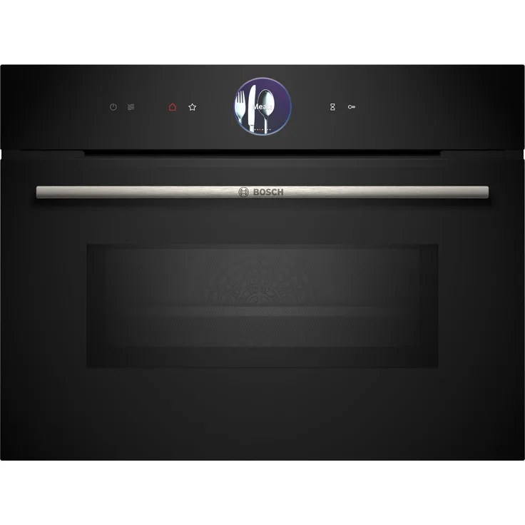 BOSCH Einbau-Mikrowelle CMG7761B1, Schwarz, Grill, Heißluft, Ober-/Unterhitze, 45 l