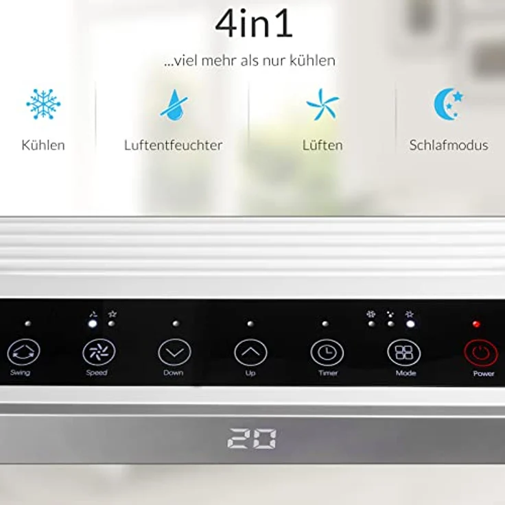 Syntrox 4in1 Luftkühler Breeze mit Touch Panel + Fernbedienung – Bild 4