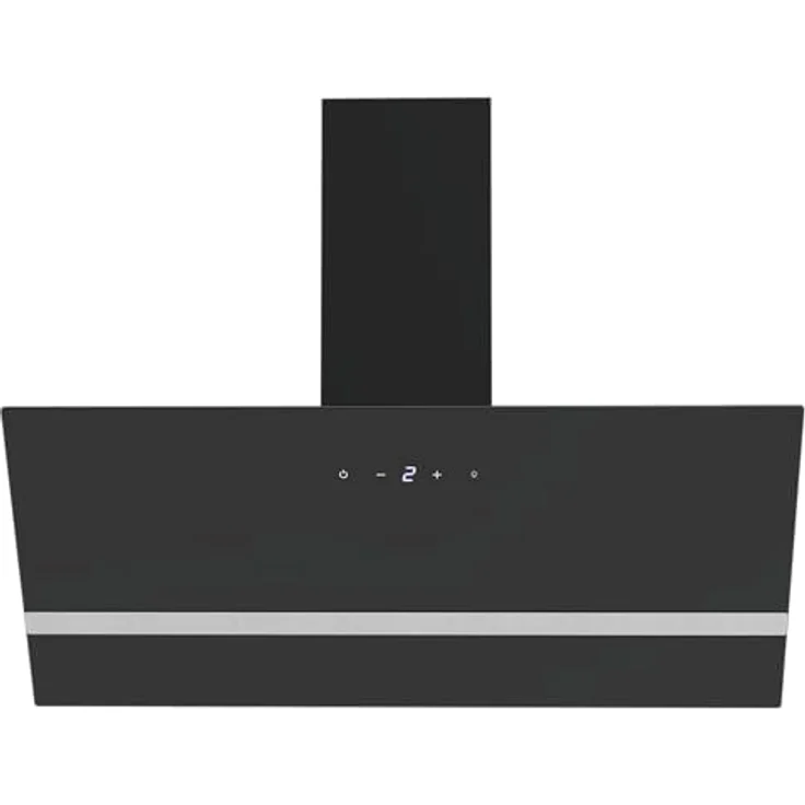 Respekta Schräghaube Hera CH24190S-20, 90 cm Dunstabzugshaube schwarz, Energieeffizienzklasse A++, Brushless Motor, 9 Leistungsstufen, Touch Control, LED-Beleuchtung, Abluft und Umluft – Bild 1