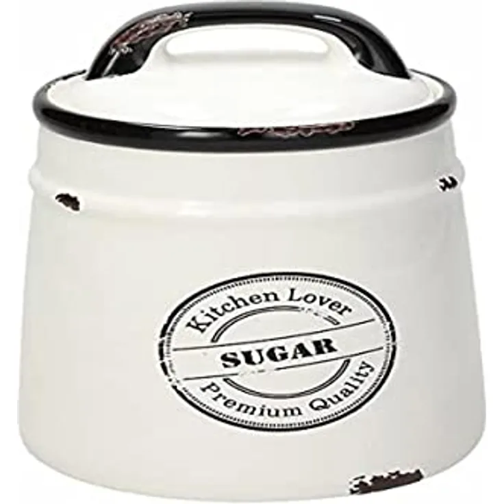 Tognana Urban Chic Zuckerdose, Keramik, Weiß, 1 Stück