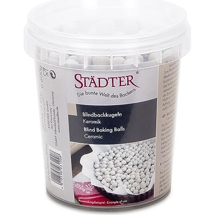 Staedter Blindbackkugeln, keramik, weiß, 600 g – Bild 5