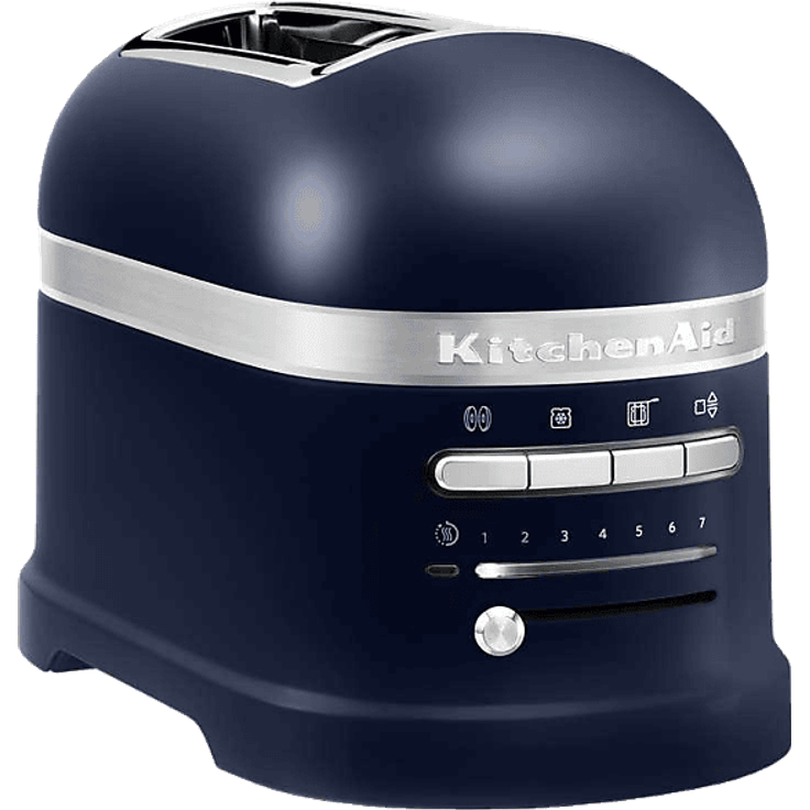 KITCHENAID 5KMT2204EIB Artisan Toaster Ink Blau, 1250 Watt, 2 Schlitze, Edelstahlgehäuse mit Brösel-Sammelbehälter