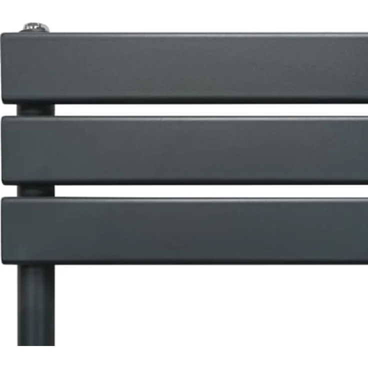 Monster Shop Flacher Handtuchheizkörper 1200mm x 600mm | Matt Anthrazit Grau Kohlenstoffstahl mit 2461 BTU Wärmeleistung, inkl. Reinigungsbürste und Befestigungsset – Bild 3