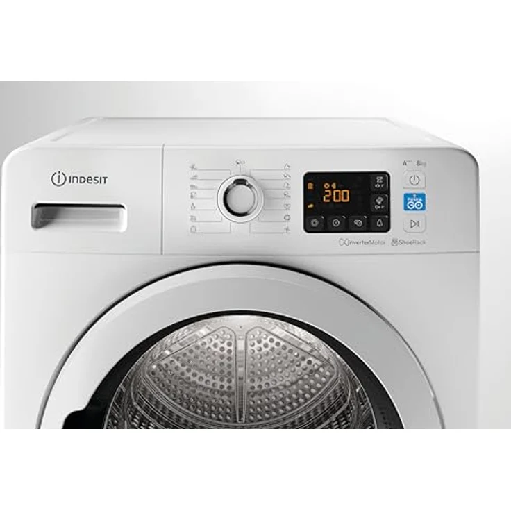 Indesit YT M11 83K RX EU Wärmepumentrockner / 8 kg/EEK A+++ / Knitterschutz/EasyCleaning-Filter / 15 Programme – Bild 2
