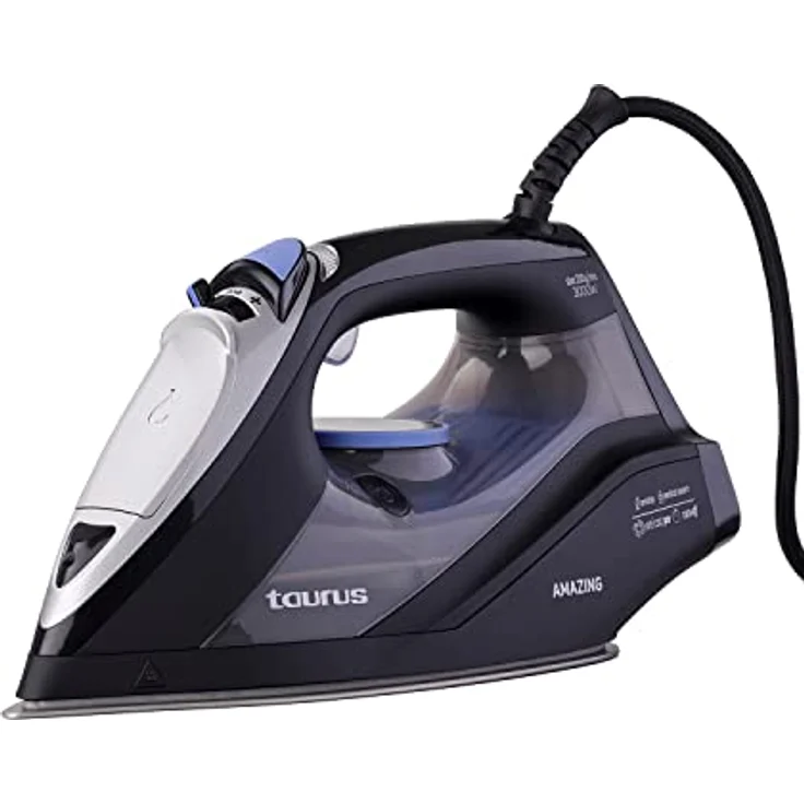 Taurus Amazing STI3000 - Leistungsstarkes 3000 W Dampfbügeleisen, 200 g/min Dampfstoß, ECO-Modus, Präzisionsspitze, Dampf- und Temperaturregler, gleitfähige eloxierte Bügelsohle – Bild 1