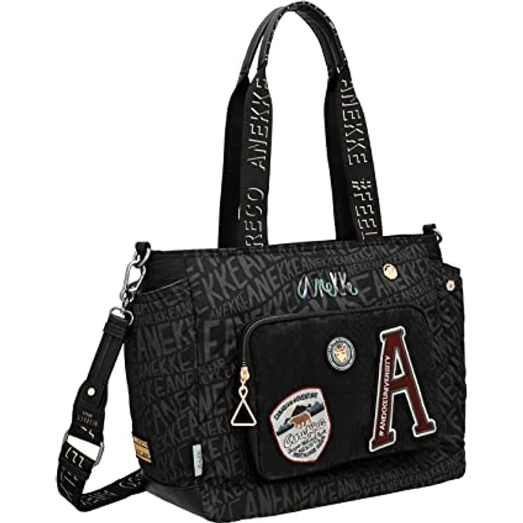 Anekke Nature Woods Schultertasche, 33 cm, Mehrfarbig, mit abnehmbarem und verstellbarem Trageriemen, strapazierfähigem Polyamid, praktische Taschen – Bild 2