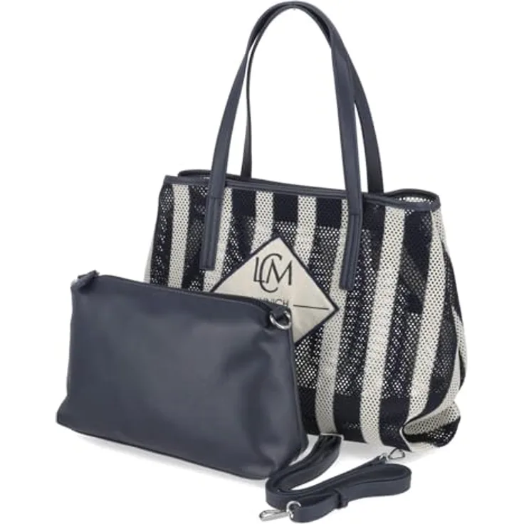 L.Credi Rima Schultertasche, 39 cm, blau, 100% Polyester, 39 x 16 x 34 cm