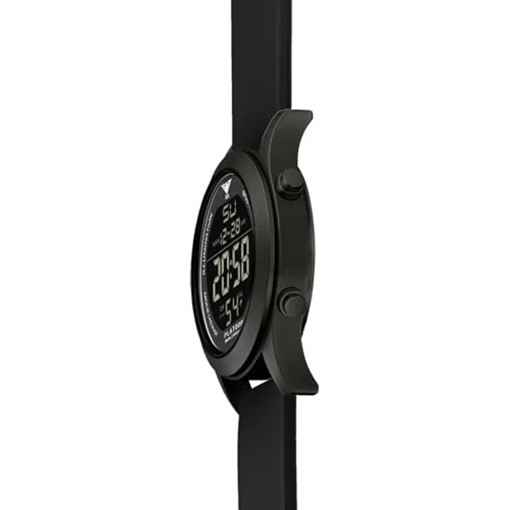 KHS Digital-Herrenuhr Platoon Schwarz Silikonband PLABSD.SB – Bild 5