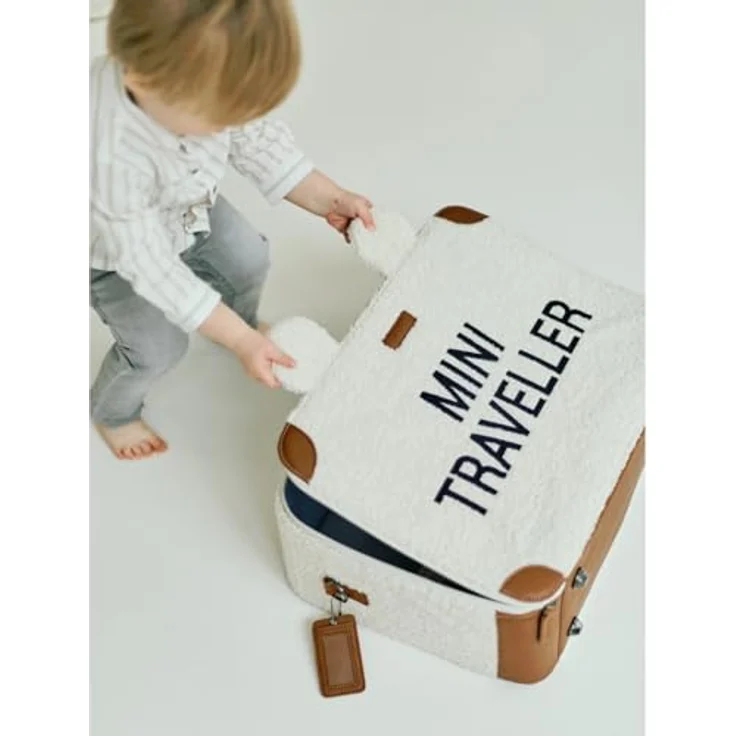 CHILDHOME Kinderkoffer, Nylonreisekoffer in Blau, 40 x 30 x 15 cm – Bild 4