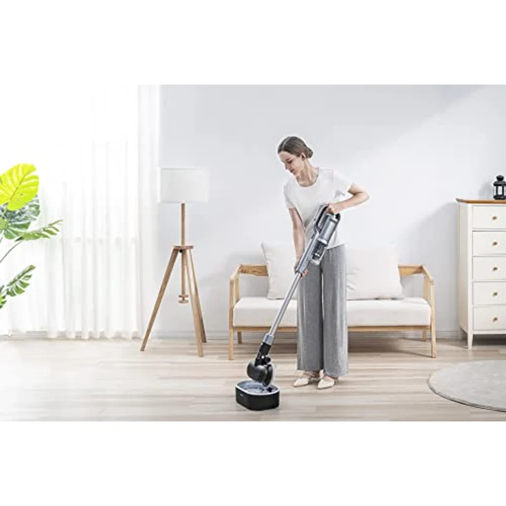 Roidmi X30 VX Handstaubsauger mit Mopp-Aufsatz, 80 min Akkubetrieb, grau – Bild 4