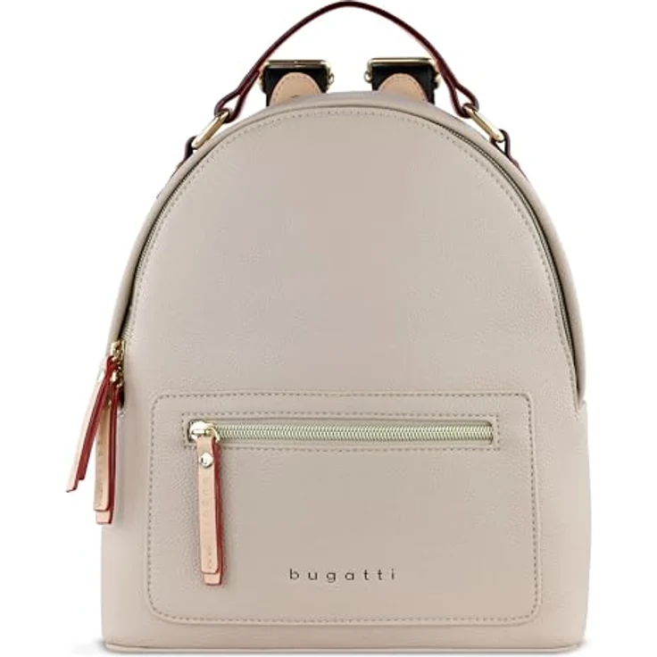 bugatti Ella City Rucksack, 28 cm, beige, 100% Polyurethan, 24 x 11.5 x 28 cm – Bild 1