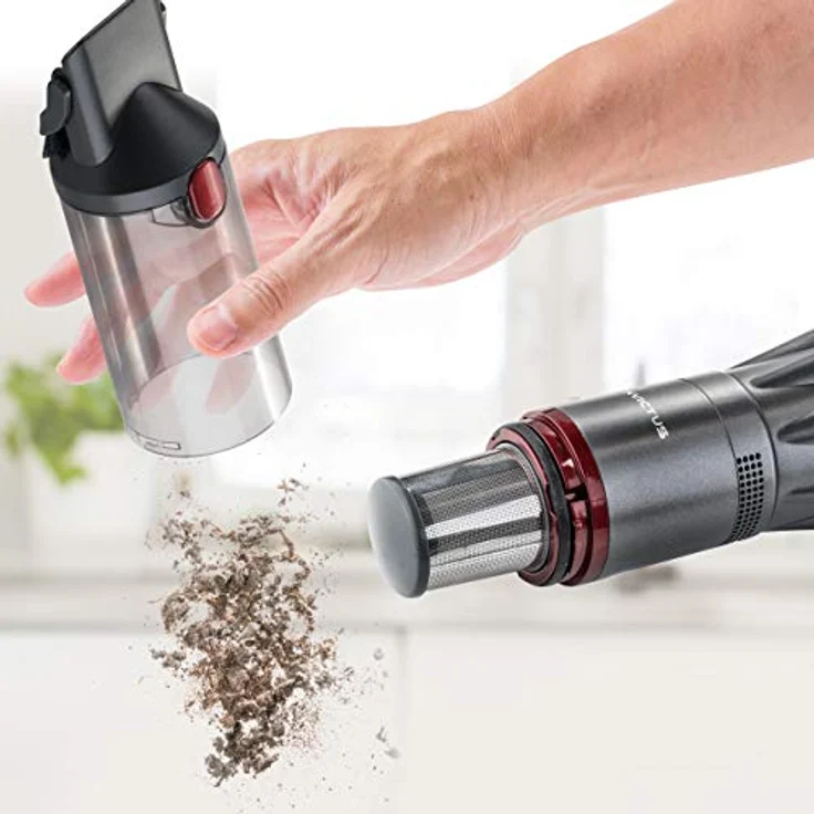 Genius Invictus One Handstaubsauger grau (11 Teile) Maximale Power im Handformat - Beutellos-er und kabellos-er Akku-Staubsauger 90 Watt Hochleistungs-BLDC Motor und Zubehör Handsauger gegen Tierhaare – Bild 6