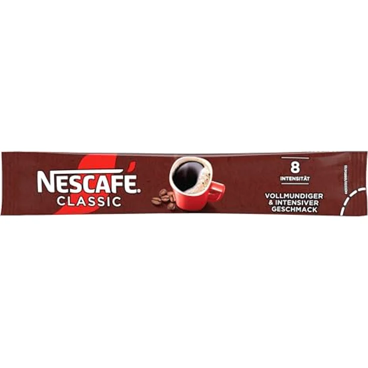 Nescafé Classic, erlesener Instant-Bohnenkaffee, lösliche Kaffee-Sticks, koffeinhaltig, vollmundig & aromatisch (10 x 2 g ) – Bild 3