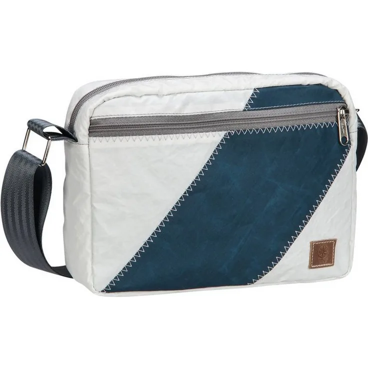 360Grad Umhängetasche Fender, Crossbody Bag aus Segeltuch, wasserabweisend, funktional, blau