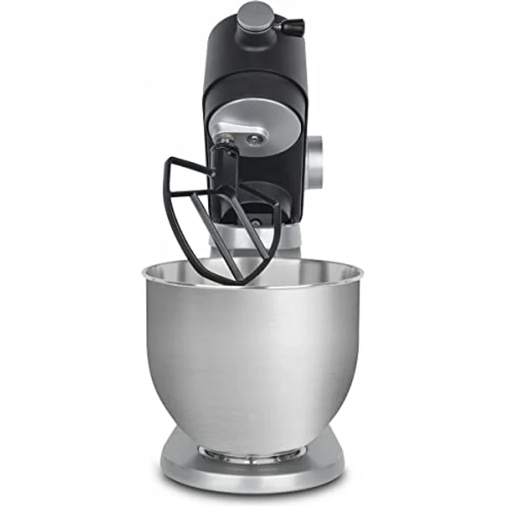 H.Koenig KM120 Küchenmaschine, 800W, 8 Geschwindigkeiten, 5L Edelstahlschüssel, mattgrau – Bild 6