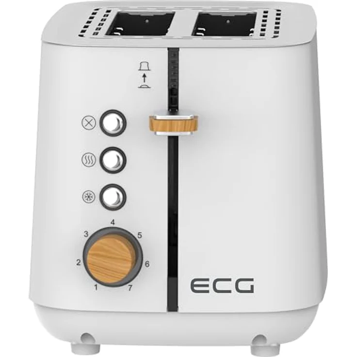 ECG ST 2768 Timber White Toaster mit 2 Fächern und 7 Heizstufen – Bild 5