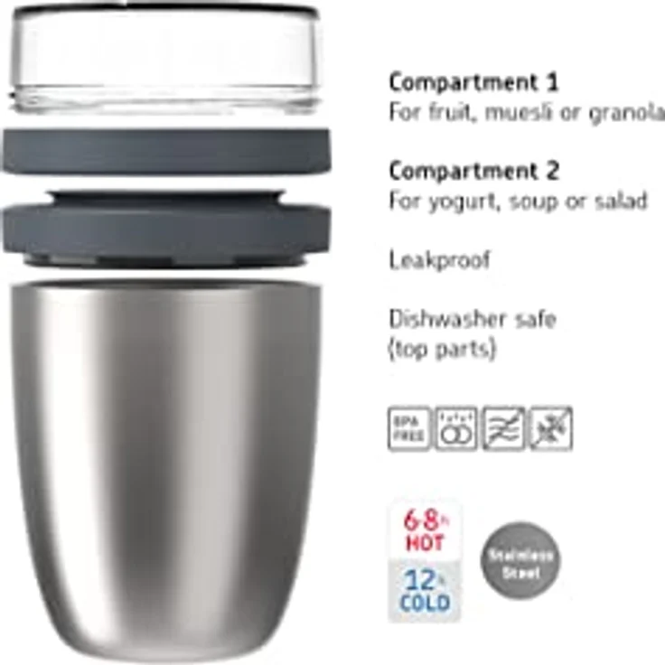 MEPAL thermo lunchpot ellipse - gebürstet – Bild 3