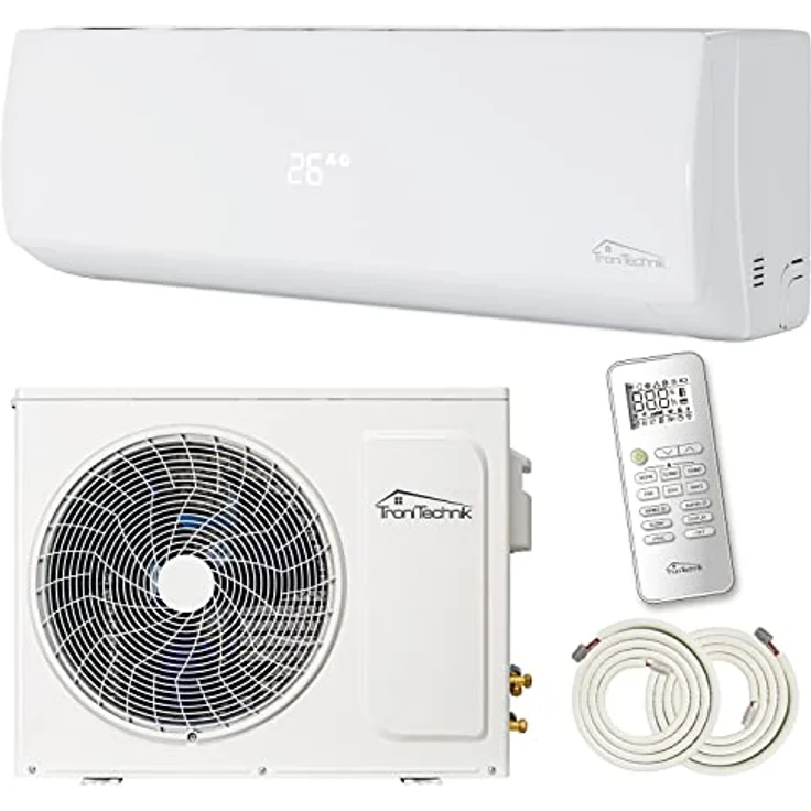 TroniTechnik Dalvik II Einbau-Klimagerät, Split, A+, weiß, Inverter Klimagerät, 12000 BTU, inkl. Zubehör, Kühl- und Heizfunktion – Bild 2