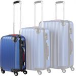 Deuba Monzana Hartschalen-Trolley, 4 Rollen, Baseline Handgepäck ABS Hard Case Gehäuse gummierte Rollen