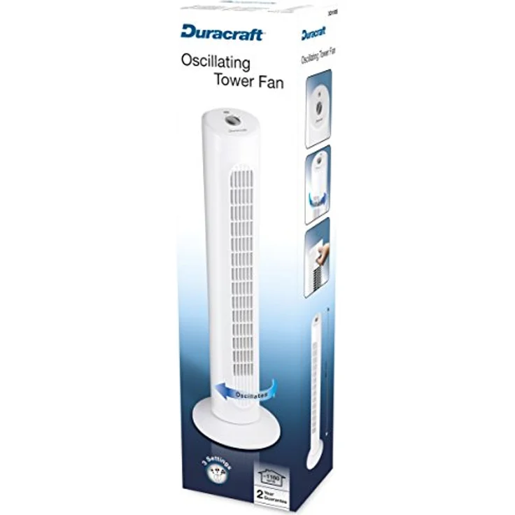 Duracraft DO1100E Oszillierender Turmventilator, 4 – Bild 5
