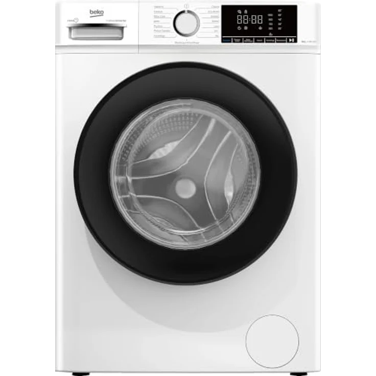 Beko BMX8126DB, Frontlader-Waschmaschine mit 8 kg Kapazität, Energieeffizienz A, 1200 RPM, leise mit 76 dB – Bild 1