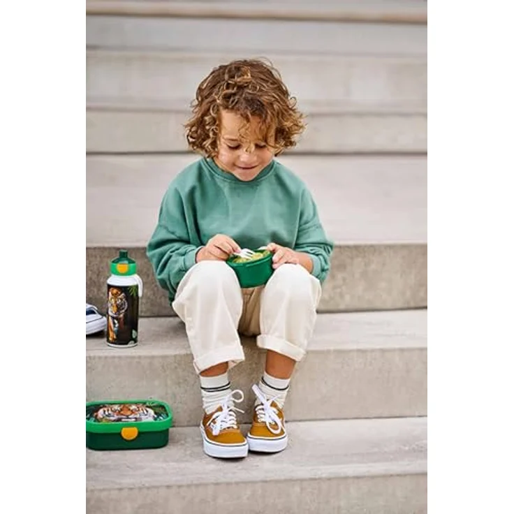 Mepal Campus Lunchbox Set, Trinkflasche & Brotdose, Weiss, auslaufsicher, spülmaschinengeeignet – Bild 3