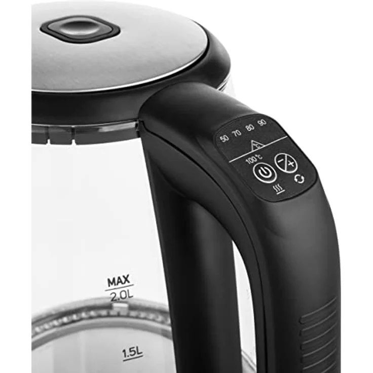 SENCOR SWK 2090BK Glas Wasserkocher mit LED-Beleuchtung (2200 Watt, Volumen 2,0 L) glass – Bild 5