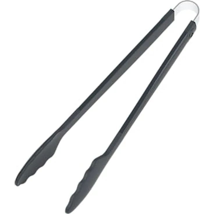 Kochblume Gourmetzange | Premium-Silikon & BPA frei | Hitzebeständig bis 300°C | Spülmaschinenfest | 33 cm | anthrazit