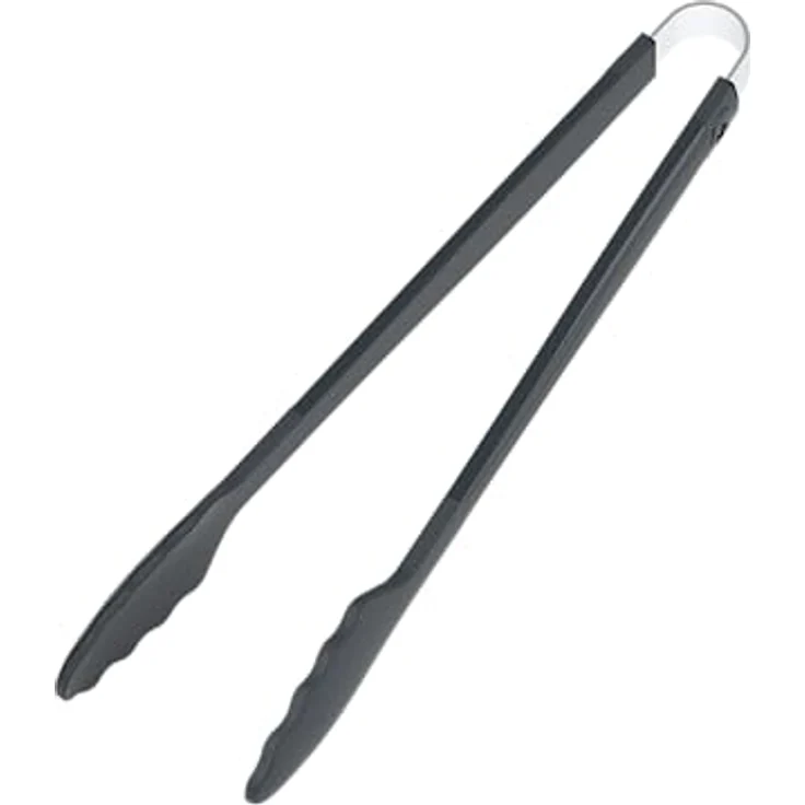 Kochblume Gourmetzange | Premium-Silikon & BPA frei | Hitzebeständig bis 300°C | Spülmaschinenfest | 33 cm | anthrazit – Bild 1