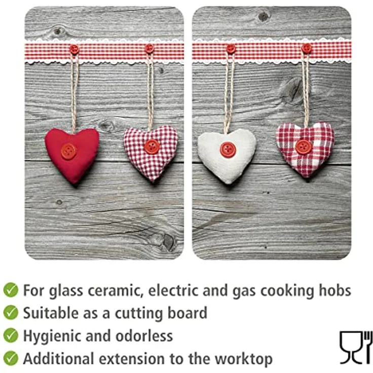 Wenko Herdabdeckplatte, Breite 52 cm, gehärtetes Glas – Bild 6