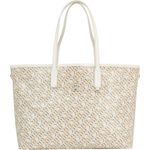 Tommy Hilfiger Shopper TH MONOPLAY LEATHER TOTE MONO, mit herausnehmbarer Reißverschluss-Tasche, neutral