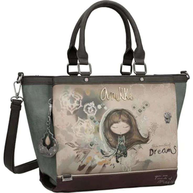 Anekke Real Shopper Tasche 38 cm, mehrfarbig, 100% Polyurethan, 38 x 14 x 25 cm – Bild 2
