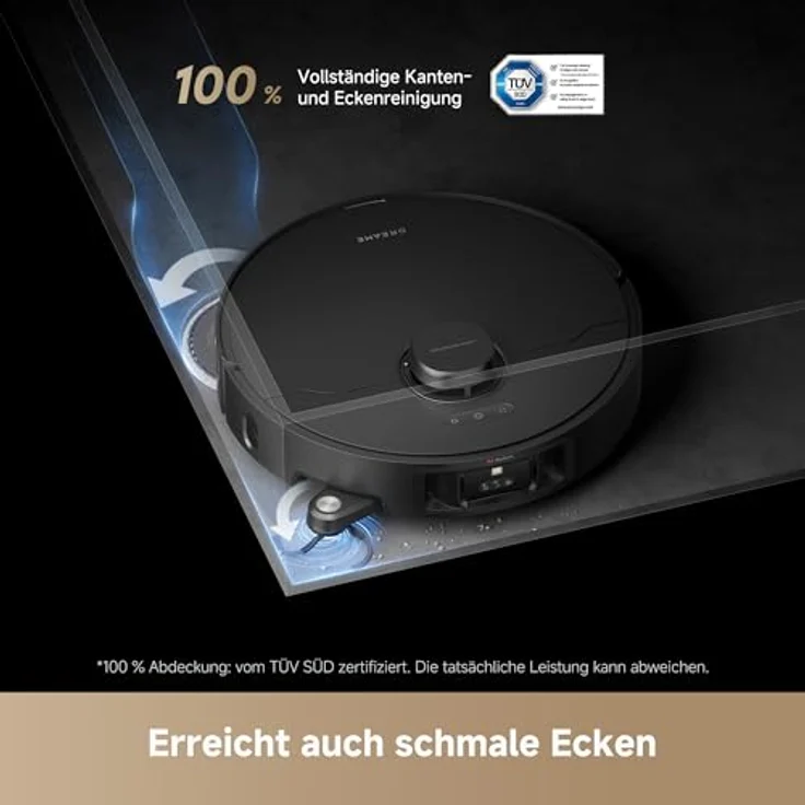 Dreame L40s Pro Ultra, Saugroboter mit Wischfunktion, 600 W, 19.000 Pa Saugkraft, Hindernisüberwindung bis 4 cm, KI-gesteuerte Kamera – Bild 10