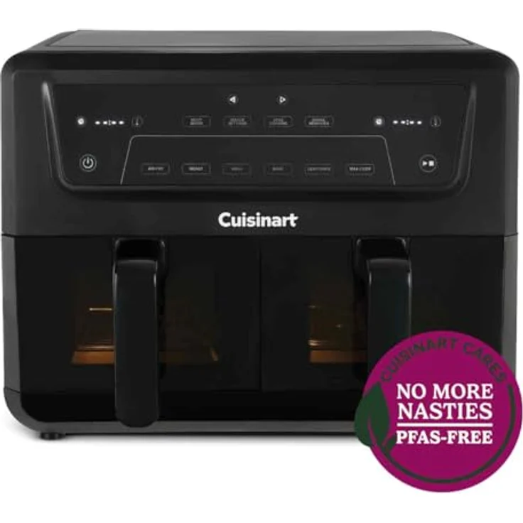 Cuisinart XXL Zweizonen-Heißluftfritteuse, 6-in-1 Kochfunktionen, PFAS-frei, 2 x 5,2L Kapazität für 8+ Portionen, spülmaschinenfeste Teile – Bild 1