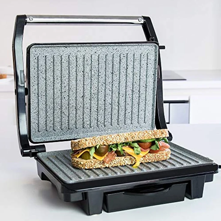 Cecotec RockŽn Grill 1000 W. Elektrischer Grill, RockStone Antihaftbeschichtung, 1000 W, 25,5 x 29,5 x 10 cm – Bild 5