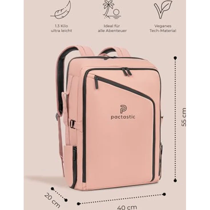 Pactastic Urban Collection Rucksack 55 cm rose – Bild 3