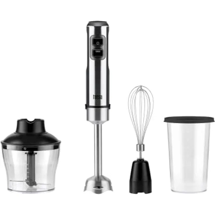 Teesa Handmixer Set Leistung 1200W TSA3507 mit stufenloser Geschwindigkeitsregelung Chopper Schneebesen