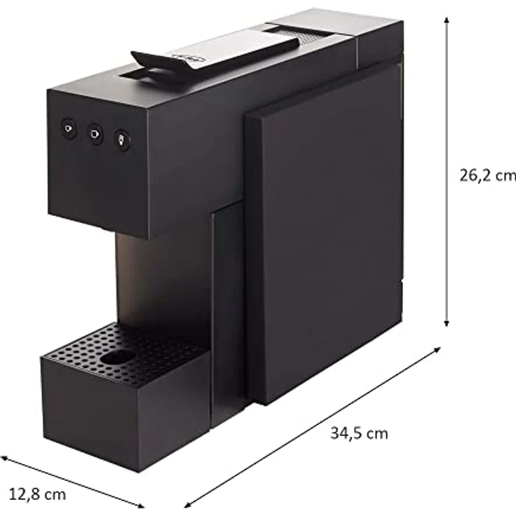 K-fee Square Kaffeekapselmaschine, (1455 Watt, 0,8 Liter Wassertank, Farbe High Gloss Black) – Bild 2