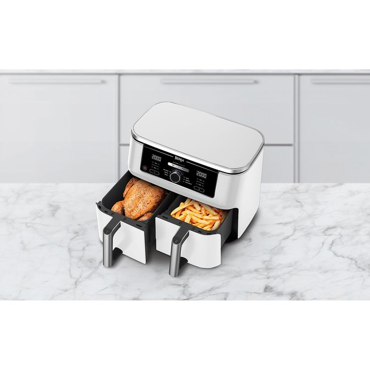 Ninja Foodi Max AF400EUWH weiß Heißluftfritteuse, 9,5 L, Dual Zone, 40–240 °C, spülmaschinengeeignet, antihaftbeschichtet – Bild 7