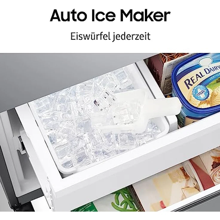 Samsung French-Door-Kühlschrank mit Gefrierfach, 178 cm, 649 l, AI Energy Mode (SmartThings), Auto Ice Maker, No Frost+, Edelstahl-Look, RF59C700ES9/EG – Bild 5