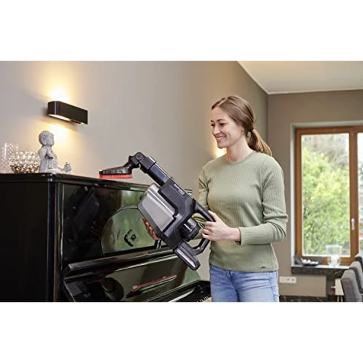 Severin HV 7186 Sepuro Pro Handstaubsauger, 60 min Akkubetrieb, beutellos, HEPA-Filter, anthrazit-rot – Bild 5