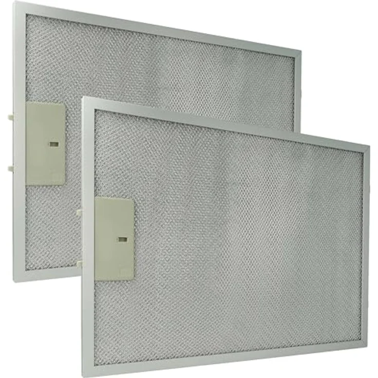 vhbw 2x Filter Metallfettfilter kompatibel mit Klarstein Balzac, Zola Dunstabzugshaube, Aluminium - Zuverlässiger Ersatz-Filter, spülmaschinen-geeignet, 2er Pack – Bild 1
