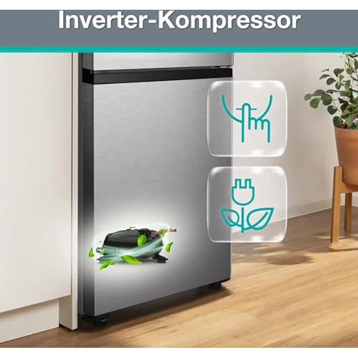 Gorenje NRK620CA2XL4 Kühl- und Gefrierkombination, freistehend, 331 Liter, Edelstahl, InverterCompressor, ExtraSilent – Bild 6
