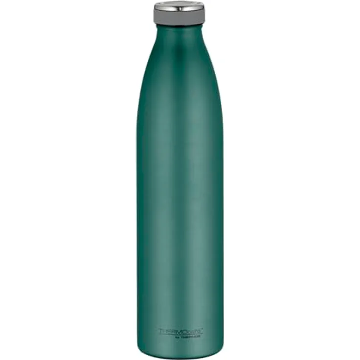 Alfi TC Bottle Isolierflasche, Dunkelgrün, Metall, 1,0 L, BPA-frei, doppelwandig, 100% dicht, bruchsicher, für warme und kalte Getränke