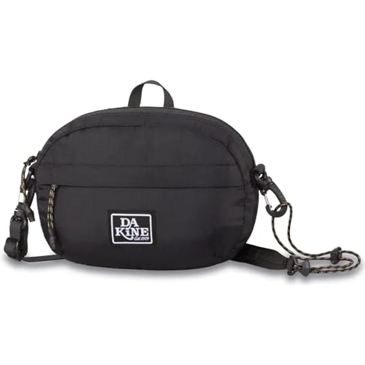 Dakine Joey Oval Crossbody, Handtasche in Schwarz mit verstellbarem Schultergurt und Reißverschlussfächern