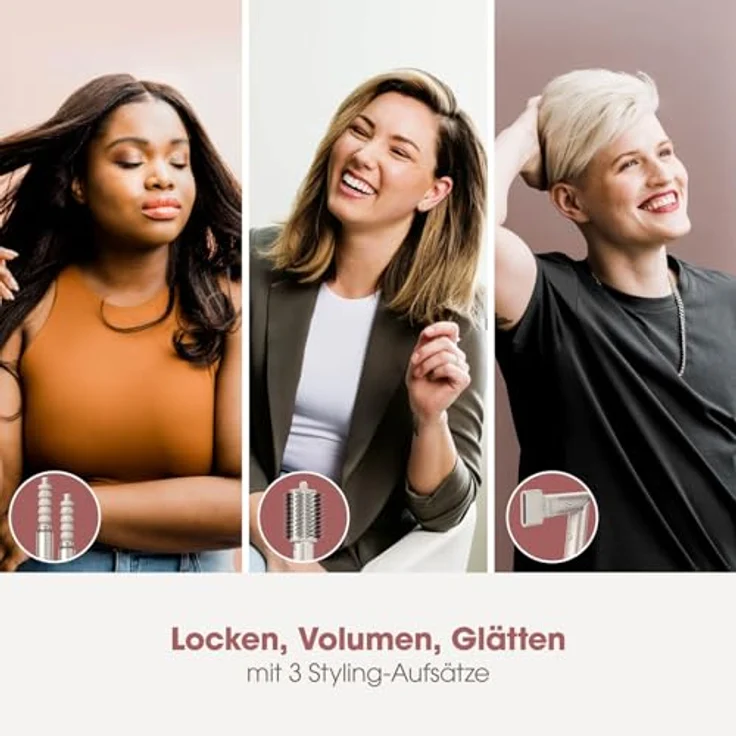 Shark FlexStyle HD426SLEU, 3-in-1 Lockenstab und Haartrockner mit fortschrittlicher Technologie, silber – Bild 9